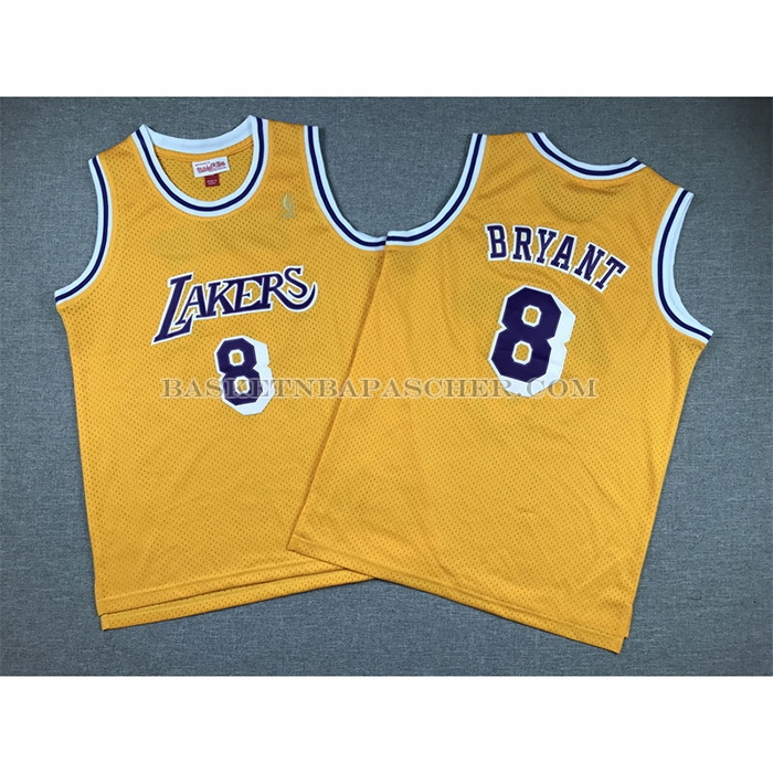 Maillot Enfant Los Angeles Lakers Kobe Bryant NO 8 Icon 2018-19 Jaune